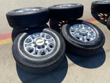 18" Chevy Silverado 2500 3500 OEM 5959 wheels rims 2021 2022 2023 2024 2025 Texas Truck Tire