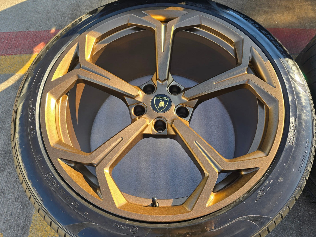22" Lamborghini Urus OEM wheels rims Taigete 2022 2023 2024 2025 2026 BRONZE Texas Truck Tire