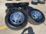 17" Dodge Ram 3500 Dually Laramie 8x200 wheels rims 2703 2704 OEM tires IRONMAN Texas Truck Tire