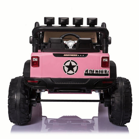 Electric 24V Battery Kids Ride On Car Toy Truck with USB, Bluetooth, and Remote Control Features