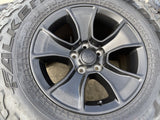 (5) 17" Jeep Wrangler Rubicon OEM 96226 wheels rims Gladiator FALKEN A/T3 NEW Texas Truck Tire