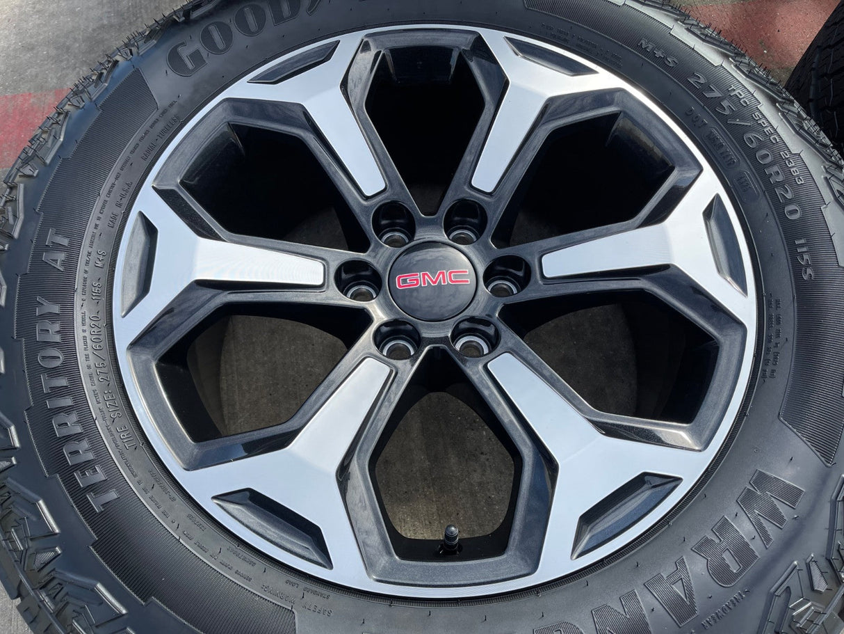 20" GMC Sierra Canyon Chevy Silverado OEM wheels rims 2024 2025 2026 NEW Texas Truck Tire