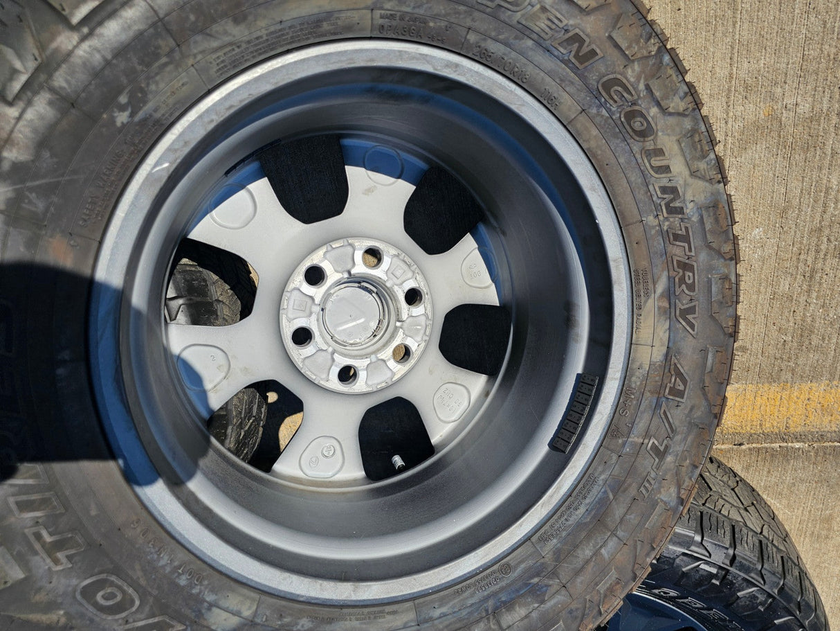 18" Lexus GX550 OEM wheels rims Toyota Land Cruiser Tundra Sequoia TOYO A/T3 Texas Truck Tire
