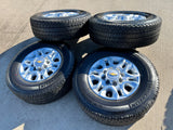 18" Chevy Silverado 2500 3500 OEM 5959 wheels rims MICHELIN LTX A/T2 NEW Texas Truck Tire