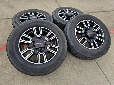 20" GMC Sierra AT4 2500 3500 OEM wheels rims 5950 Silverado MICHELIN Texas Truck Tire