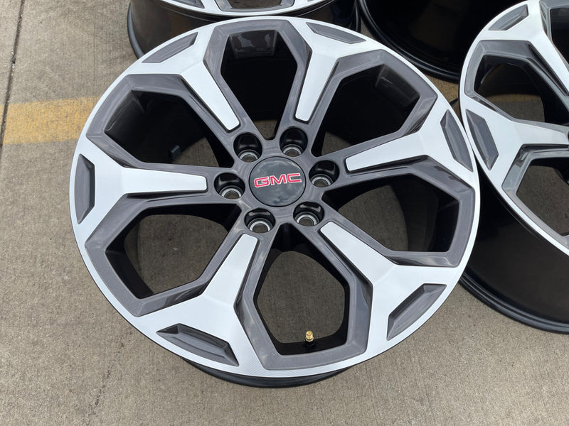 20" GMC Sierra AT4X Canyon Chevy Silverado OEM wheels rims 2024 2025 2026 NEW Texas Truck Tire