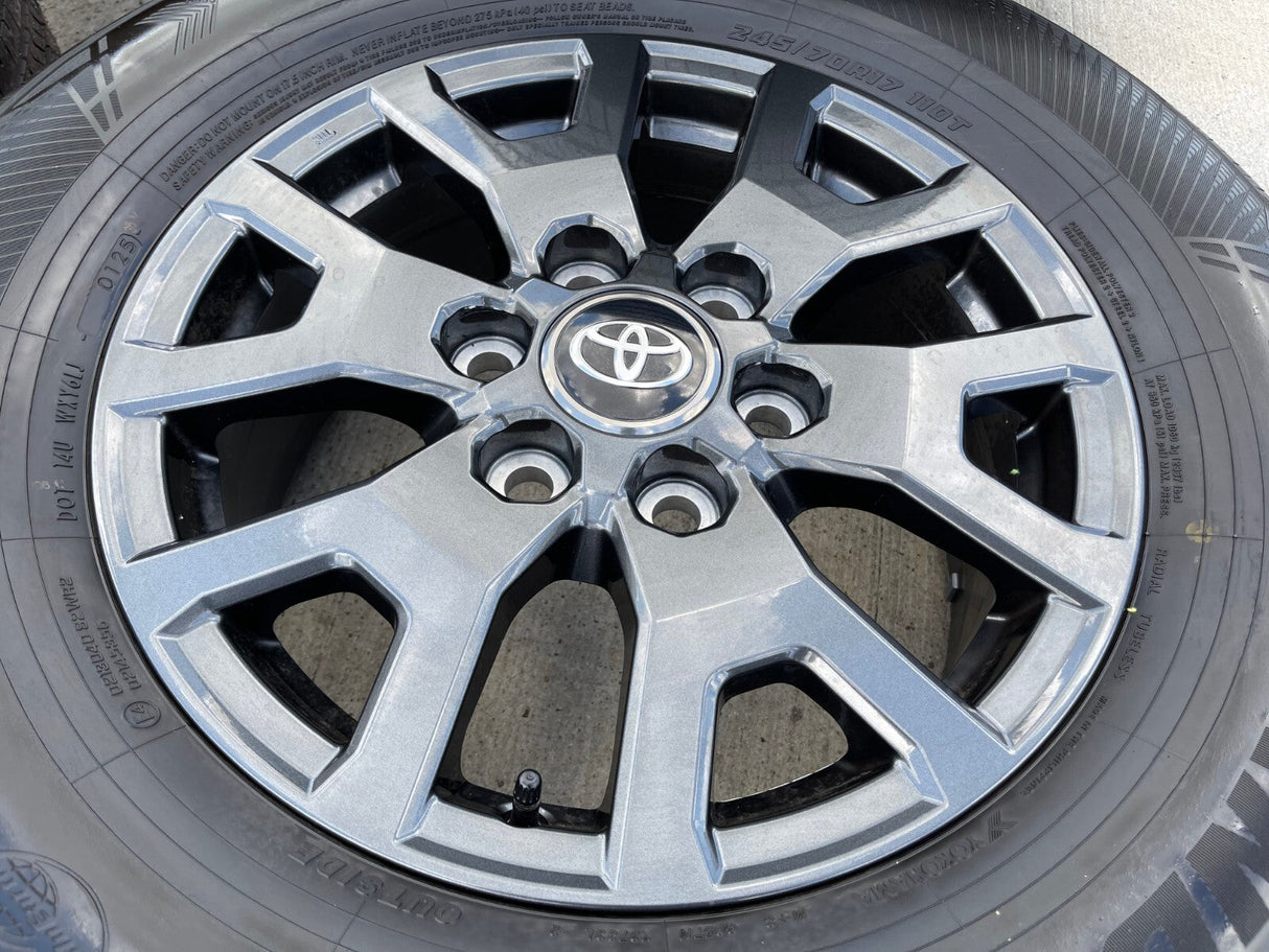 17" Toyota 4Runner Tacoma TRD OEM 94254 10637 wheels rims 2024 2025 2026 NEW Texas Truck Tire