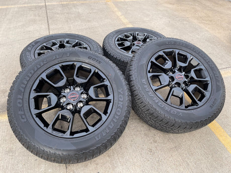 20" Nissan Titan PRO-4X Armada OEM wheels rims tires 2024 2025 2026 NEW Texas Truck Tire