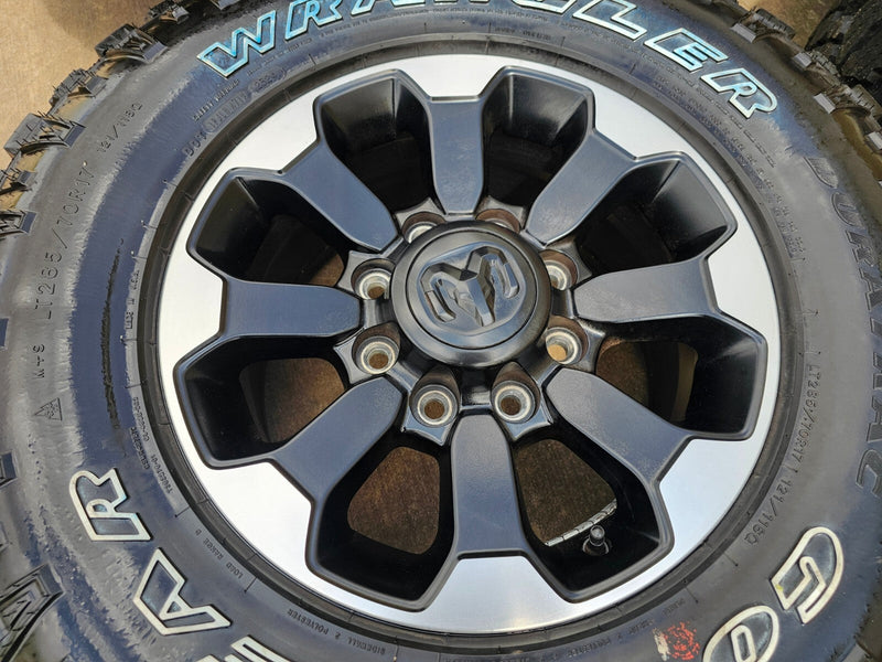 17" Ram 2500 3500 Laramie Power Wagon OEM wheels rims 2599 tires 2024 2025 NEW Texas Truck Tire