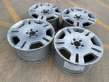 18" 18x8.5 + 18x9.5 Mercedes S550 S600 OEM staggered 65470 65471 wheels rims Texas Truck Tire
