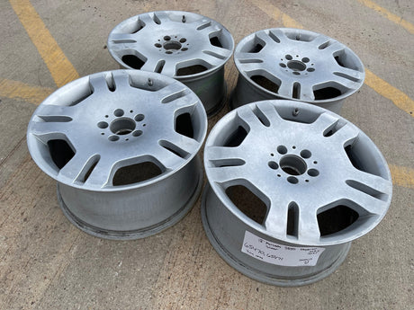 18" 18x8.5 + 18x9.5 Mercedes S550 S600 OEM staggered 65470 65471 wheels rims Texas Truck Tire