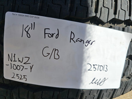 18" Ford Ranger OEM wheels rims tires Bronco black 2023 2024 2025 2026 NEW Texas Truck Tire