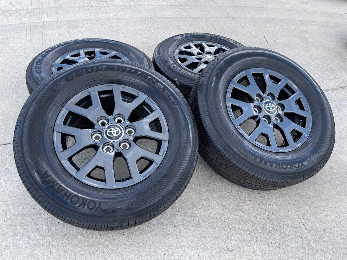 17" Toyota 4Runner Tacoma TRD OEM 94254 10637 wheels rims 2024 2025 2026 NEW Texas Truck Tire