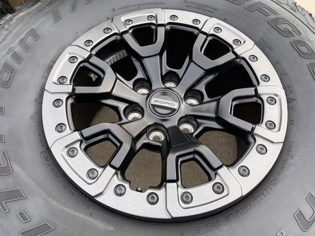 17" Ford F-150 Raptor Bronco R OEM BEADLOCK 51222 rims wheels 2025 2026 NEW 37" Texas Truck Tire