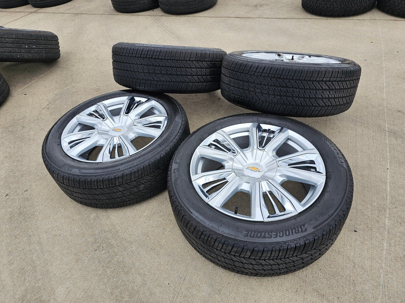 22" Chevy Tahoe RST OEM wheels rims 96951 Silverado Suburban 2023 2024 2025 2026 Texas Truck Tire