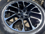 22" Chevy Silverado GMC OEM Replica Yukon Tahoe 14079 wheels rims tires Texas Truck Tire