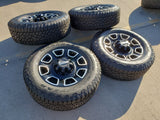 20" Ford F-250 F-350 OEM Lariat Platinum wheels rims 10486 A/T tires NEW Texas Truck Tire