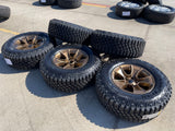 (5) 17" Jeep Wrangler Rubicon OEM 96226 wheels rims Gladiator BRONZE 2026 NEW Texas Truck Tire