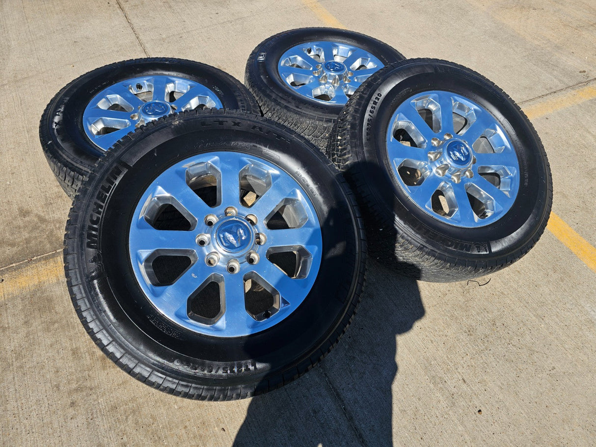 20" Dodge Ram 2500 3500 LARAMIE OEM 2700 wheels rims tires MICHELIN Texas Truck Tire