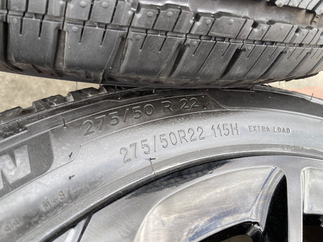 22" Lincoln Navigator OEM 94225 rims wheels BLACK LABEL 2025 2026 MICHELIN NEW Texas Truck Tire