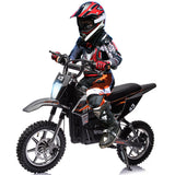 350W/500W Electric Dirt Bike for Kids with Variable Speed and LED Lights - 36V
