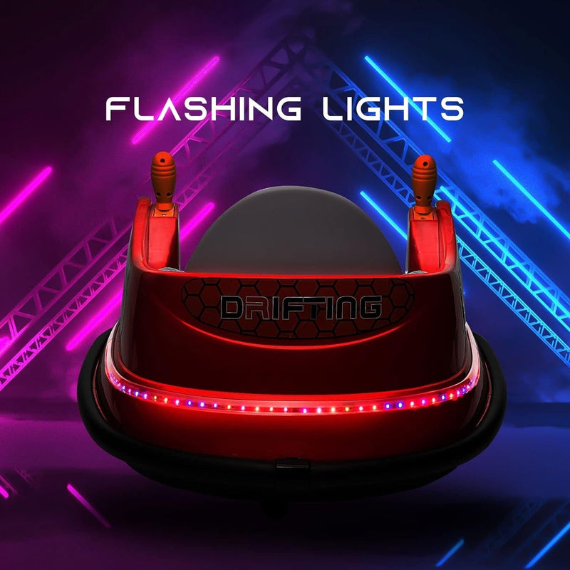 6V Remote Control Ride-On Bumper Car for Toddlers with Flashing Lights