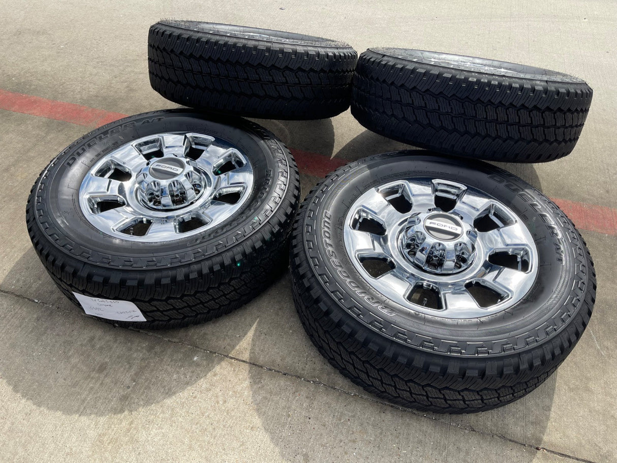 20" Ford F-250 F-350 OEM Lariat 10295 25085 10552 wheels rims 2026 NEW Texas Truck Tire