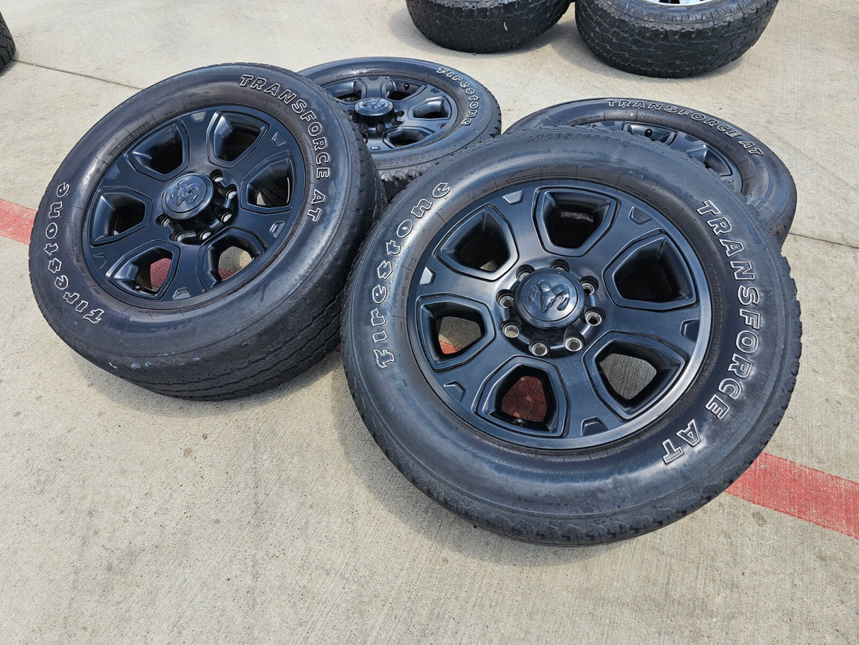 20" Dodge Ram 2500 3500 OEM 2477 black wheels rims tires Texas Truck Tire