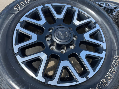 20" Dodge Ram 2500 3500 LARAMIE OEM 51649 wheels rims A/T2 2025 2026 NEW Texas Truck Tire