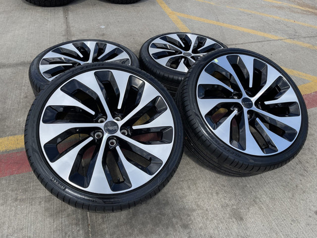 21" Lucid Air Grand Touring OEM 95542 95543 wheels rims black tires DISCOUNTED Texas Truck Tire