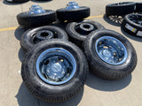 17" Dodge Ram 3500 Dually Laramie 8x200 wheels rims 2703 2704 OEM tires IRONMAN Texas Truck Tire