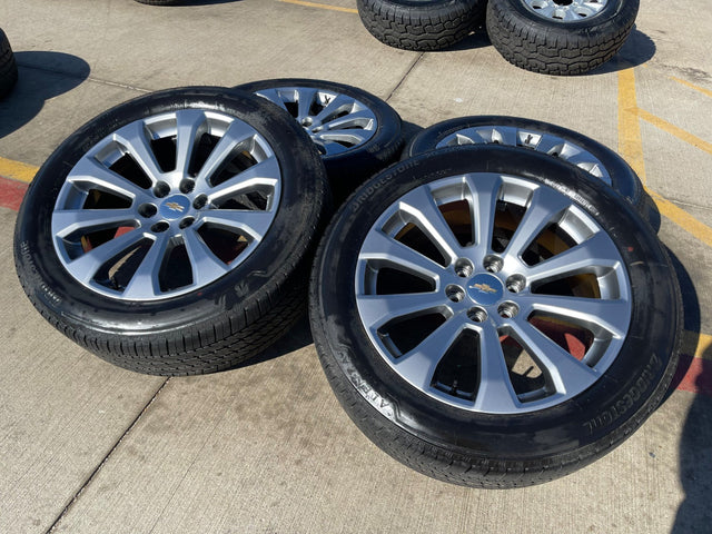 22" Chevy Silverado High Country OEM 5922 wheels rims Tahoe 2024 2025 2026 NEW Texas Truck Tire