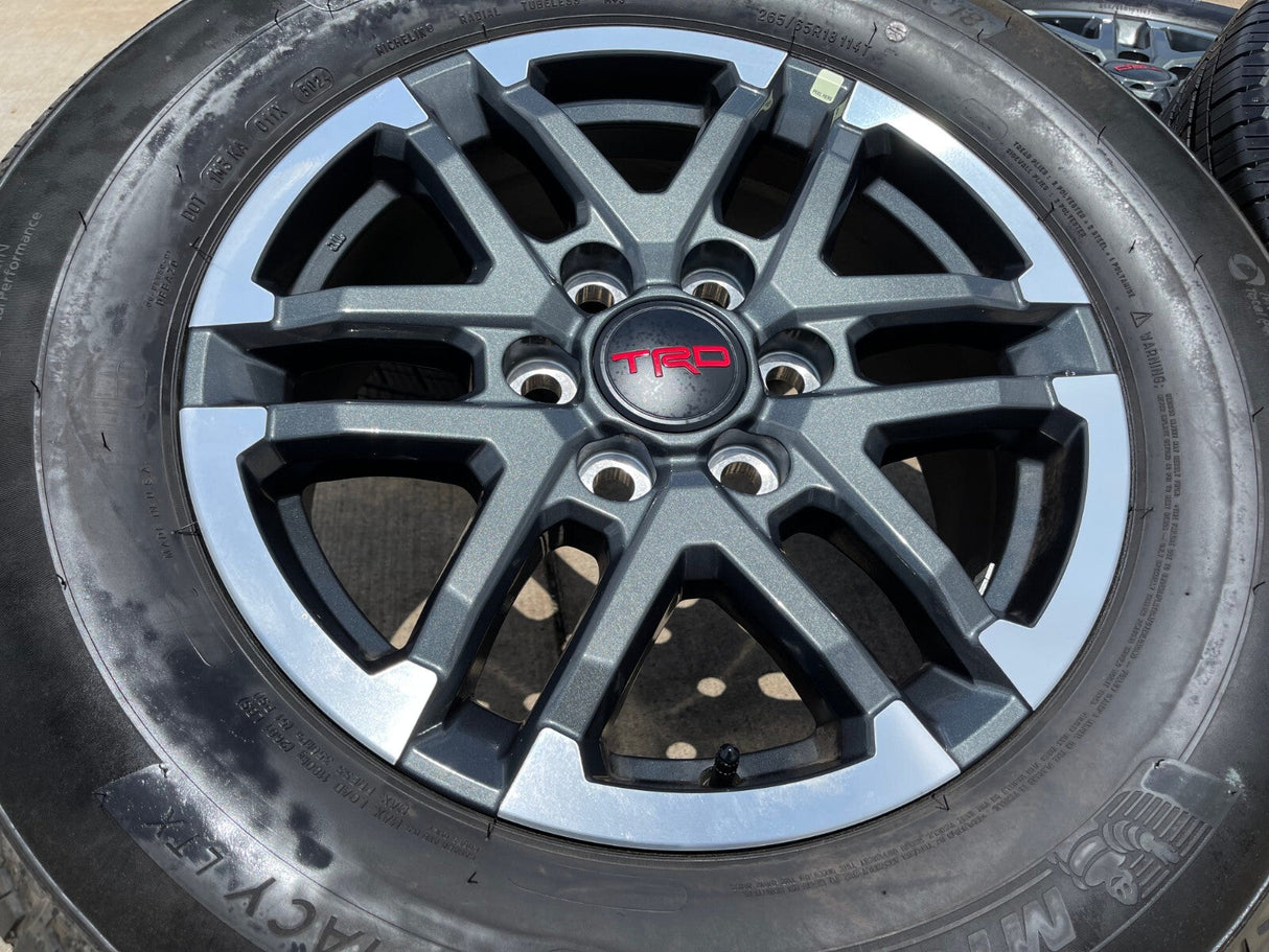 18" Toyota Tacoma 4Runner TRD OEM 10641 wheels rims 2024 2025 2026 NEW Texas Truck Tire