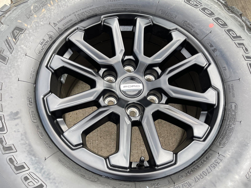 17" Ford F-150 Raptor OEM 10611 rims wheels Bronco 2024 2025 2026 BFG 35" NEW Texas Truck Tire