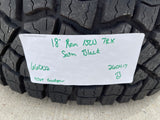 18" Dodge Ram 1500 TRX RHO Black OEM 66002 wheels rims TERRITORY A/T 35" NEW Texas Truck Tire
