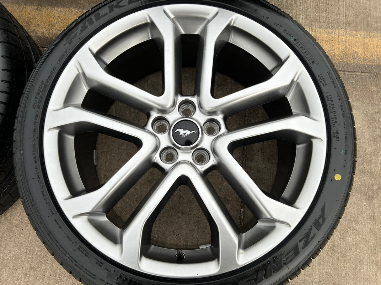 20" Ford Mustang GT OEM 10167 wheels rims 2021 2022 2023 2024 2025 FALKEN NEW Texas Truck Tire