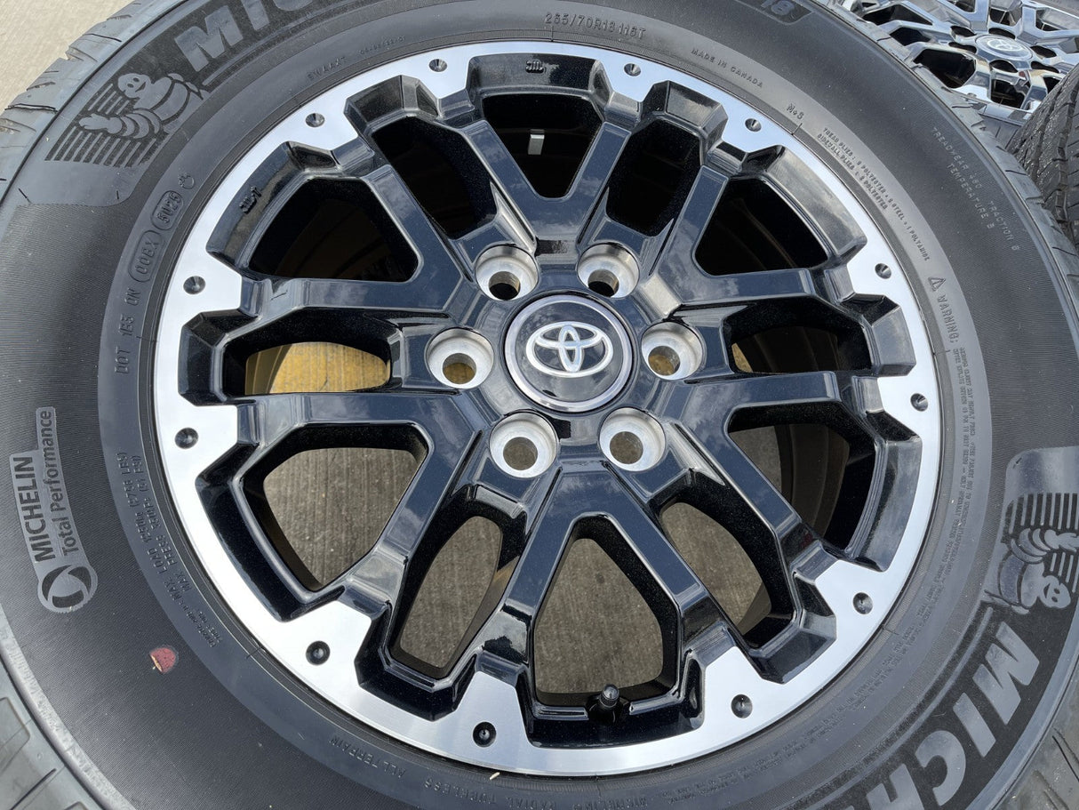 18" Toyota Tundra TRD OEM black wheels rims 75273 Sequoia 2024 2025 2026 Texas Truck Tire