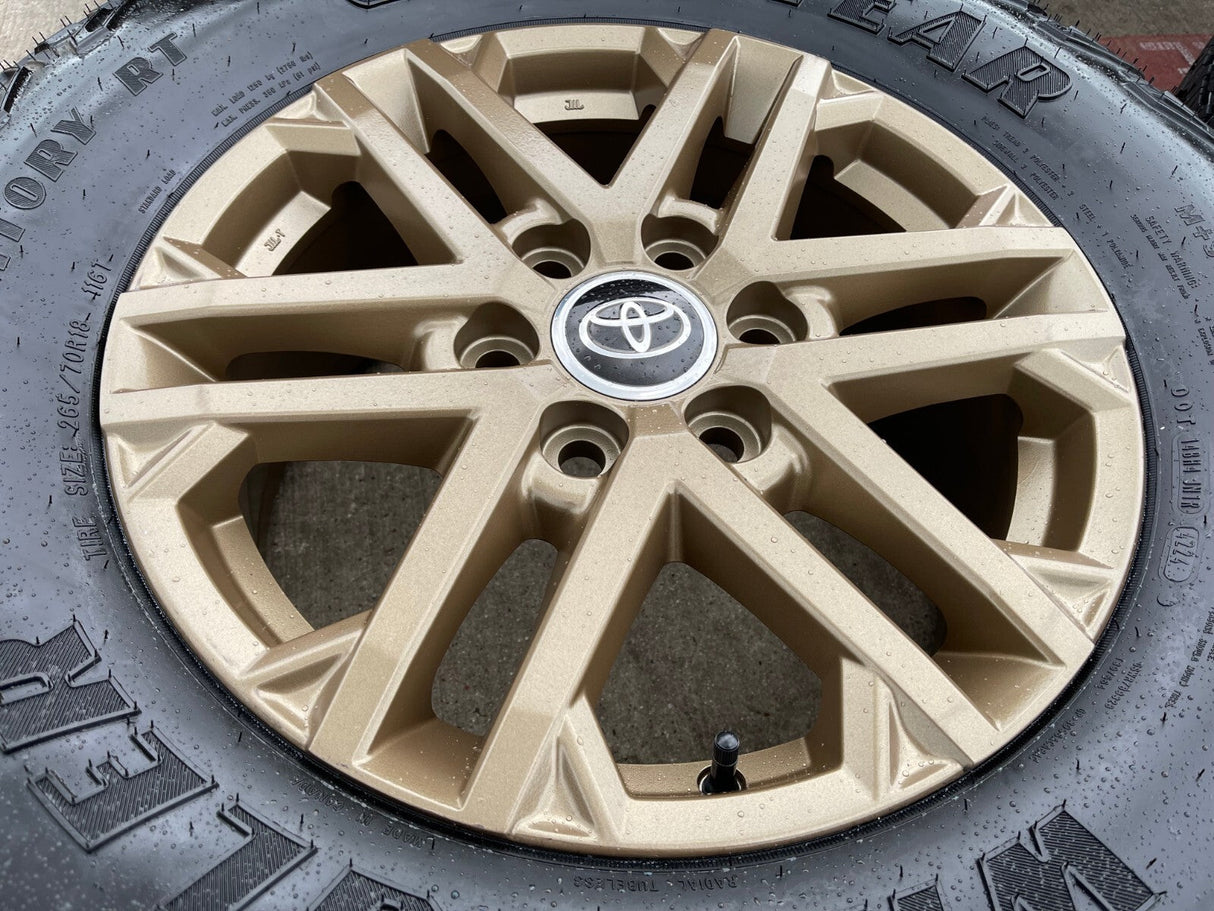 18" Toyota Tundra TRD OEM wheels rims 75281 Sequoia LX600 BRONZE 2025 2026 NEW Texas Truck Tire