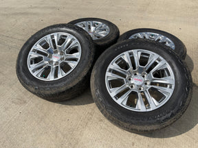 20" GMC Sierra Yukon Denali OEM 5917 wheels rims Chevy 2021 2022 2023 2025 2026 Texas Truck Tire