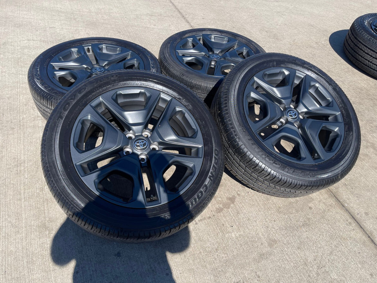 19" Toyota Rav4 Premium OEM wheels rims 75243 Highlander 2022 2023 2024 2025 Texas Truck Tire