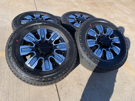 20" GMC Sierra DENALI ULTIMATE 2500 3500 OEM 5958 14138 wheels rims BRIDGESTONE Texas Truck Tire