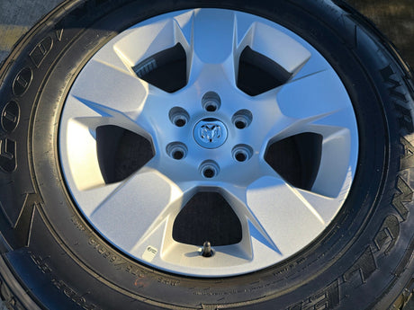 18" Ram 1500 OEM stock 2669 wheels rims 2021 2022 2023 2024 2025 2026 GOODYEAR Texas Truck Tire