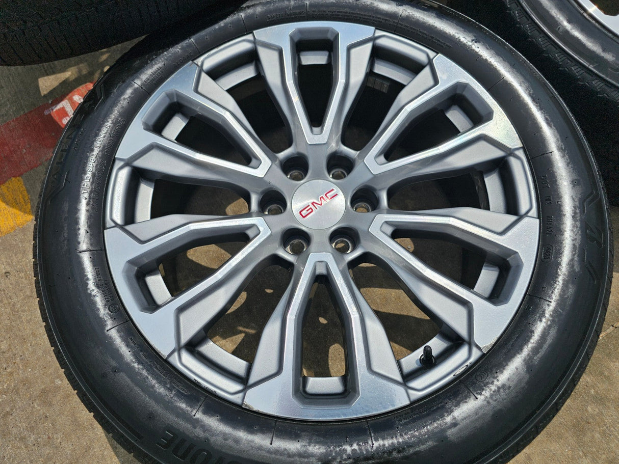 22" GMC Yukon Sierra DENALI OEM wheels rims 14025 97000 tires Texas Truck Tire