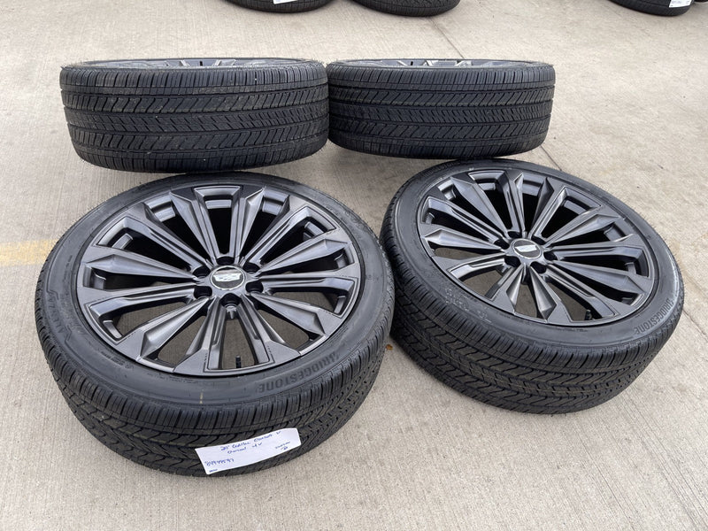 24" Cadillac Escalade V OEM wheels rims tires 2022 2023 2024 2025 2026 NEW Texas Truck Tire