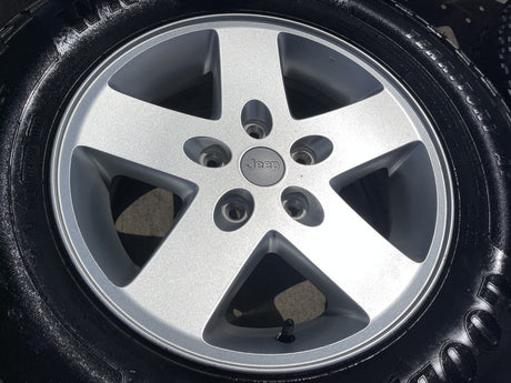 17" Jeep Gladiator OEM wheels rims 9074 Wrangler GOODYEAR TERRITORY A/T NEW Texas Truck Tire