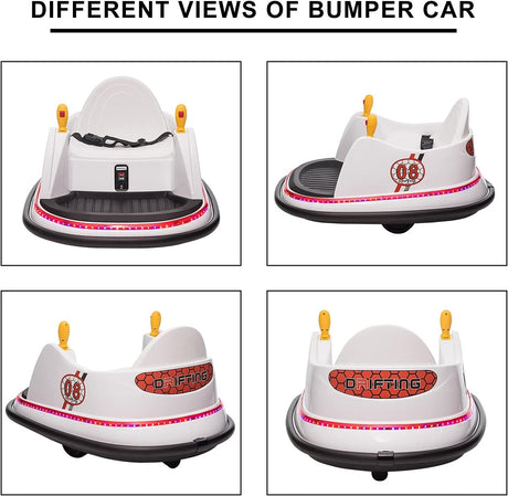 6V Electric Ride-On Bumper Car with Remote Control for Kids and Toddlers
