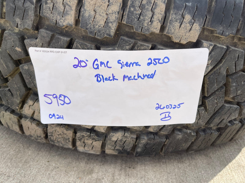 20" GMC Sierra AT4 2500 3500 OEM wheels rims 5950 Silverado tires TOYO A/T3 Texas Truck Tire