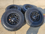 17" 17x9 Fuel Sledge D595 Jeep Wrangler wheels rims 5x114.3 5x4.5 5x5 5x127 Texas Truck Tire