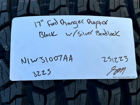 17" Ford Ranger Raptor Beadlock wheels rims Bronco 2024 2025 2026 NEW GOODYEAR Texas Truck Tire