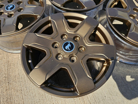 (4) 17" Ford Bronco wheels rims 95292 10383 SASQUATCH Ranger 2024 2025 2026 NEW Texas Truck Tire